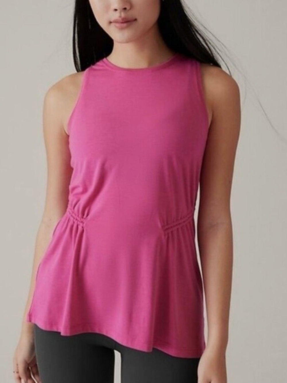 NWT Athleta Air Out Cinch Tank in Hot Pink Size XS